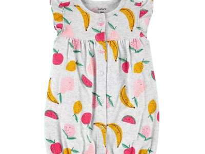 C03-02-0629 Carter's rompers fruits grey