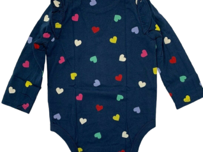 C06-02-0459-1218 GAP baby mix and match gap logo bodysuit - Blue Colorful Heart
