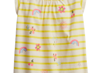 C06-02-0434-1218 Toddler Ruffle Shirt - spring yellow