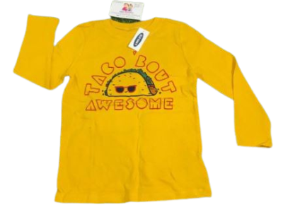 C12-06-0316-005T OLDNAVY LONG SLEEVE T-SHIRT YELLOW