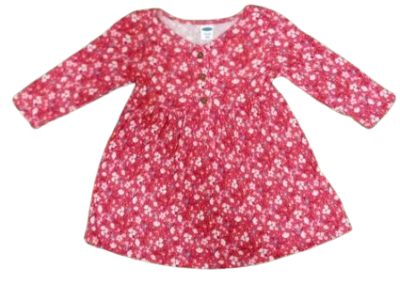 C12020145 OLD NAVY DRESS - FLORAL RED