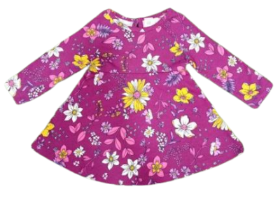 C06-02-0458-1218 Babygap Floral Dress purple