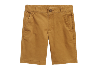 C12-07-0724-0012 Built-In Flex Straight Twill Shorts for Boys (At Knee)