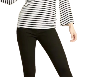 C12-12-0512-0008 8 Tall Mid Rise Jean Jeggings Rockstar Super Skinny Elastic Waist Pant Black