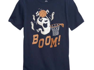 C06-07-0716 Kids 100% Organic Cotton Graphic T-Shirt - ghost blue