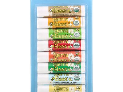 E44-08-0985 Sierra Bees, Organic Lip Balms, 0.15 oz (4.25 g) Each