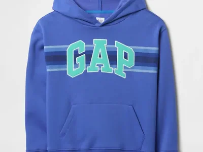 Kids Relaxed Gap Logo Hoodie - dazzling blue